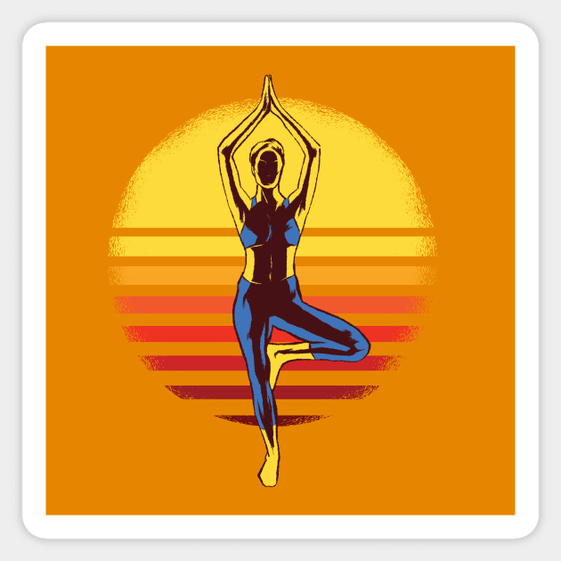 Yoga Sticker by Urban_Vintage